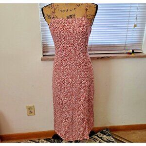 Aeropostale Floral Dress Spaghetti Straps Criss Cross Back Feminine Cottage Core
